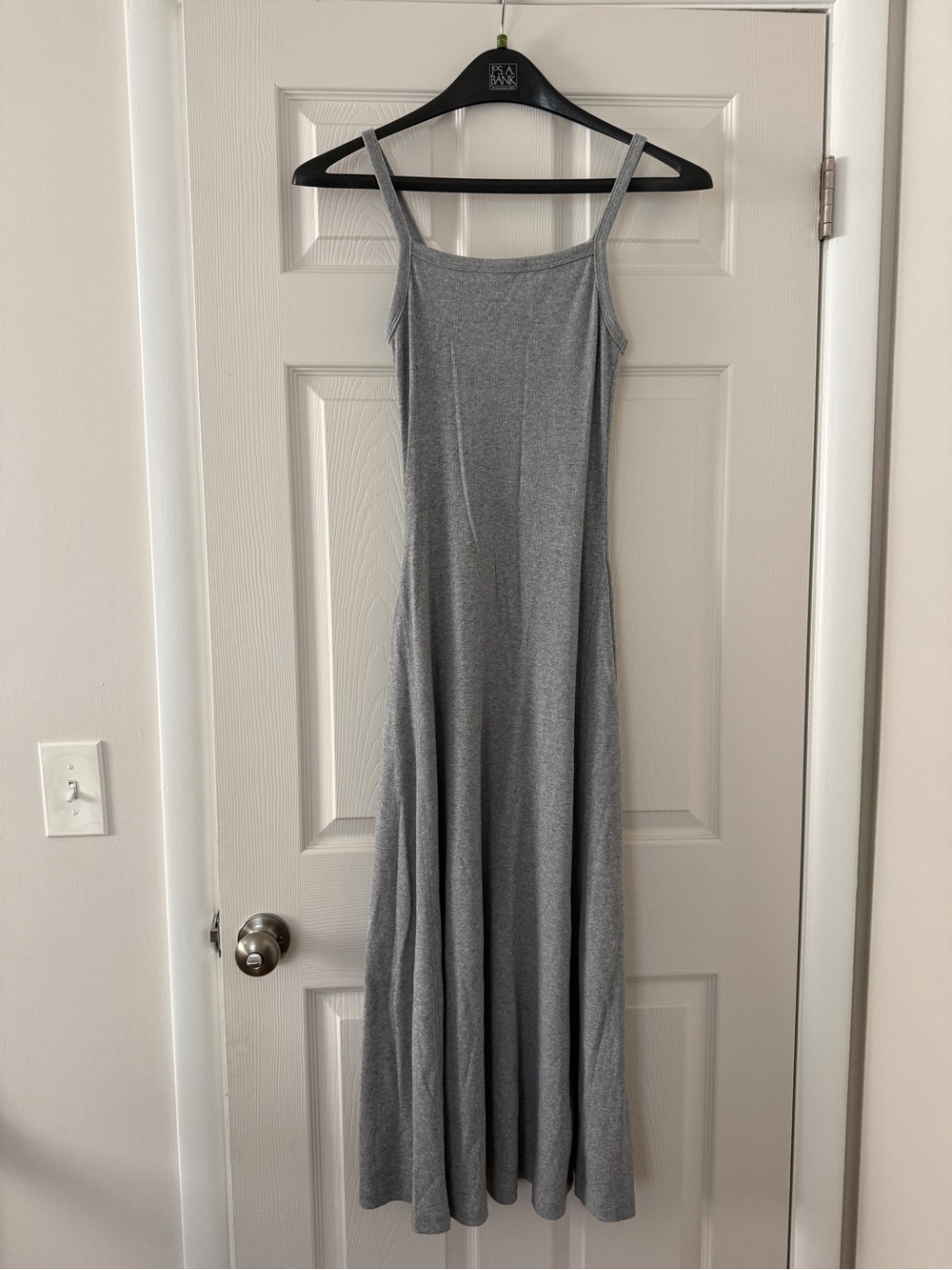 Universal Thread Grey Ribbed Knit Maxi Dress